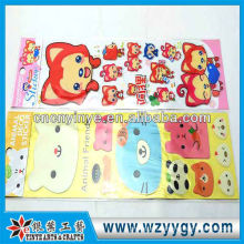 Custom 3D decals for kids, promotional plastic collectable stickers